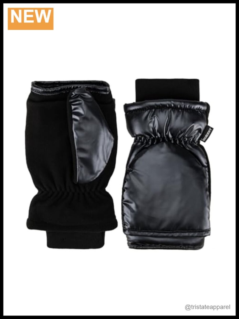 Water Repellent Touchscreen Iridescent SleekHeat Gloves Flip Mitten
